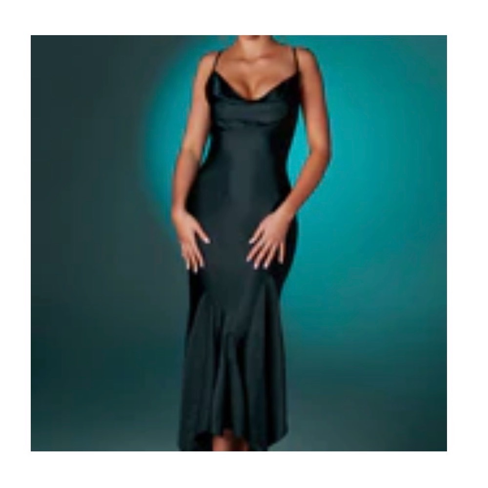 Oh Polly Black Midi Dress